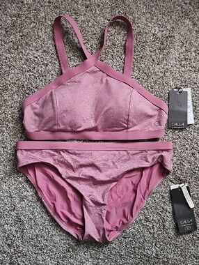 CALIA by Carrie Underwood Mauve Bikini Set